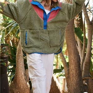 FREE PEOPLE Fall to Rise Quarter Zip Fleece